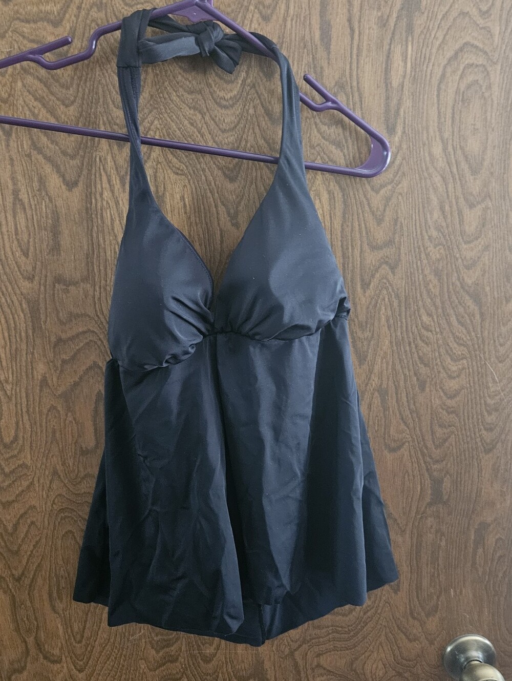 Womens Black Swim Tankini